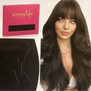 Alife Dark Brown Hair Extensions Human Hair.